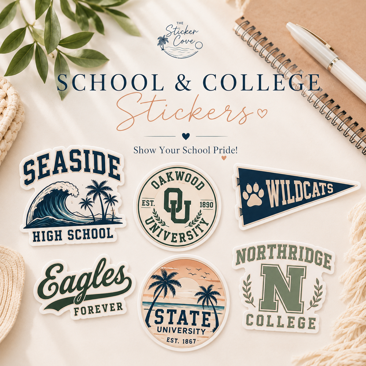 School & College Stickers